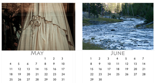 three to two aspect ration cd case calendar series