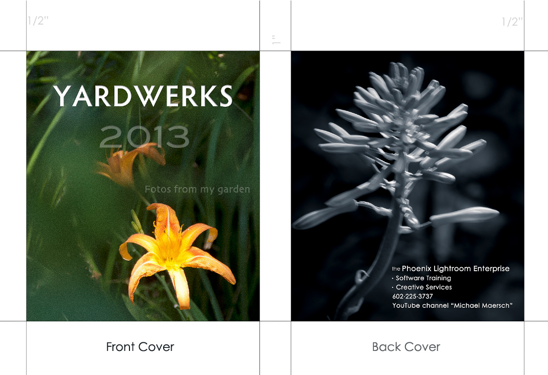 front and back covers for 2013 cd jewel case calendars by michael maersch