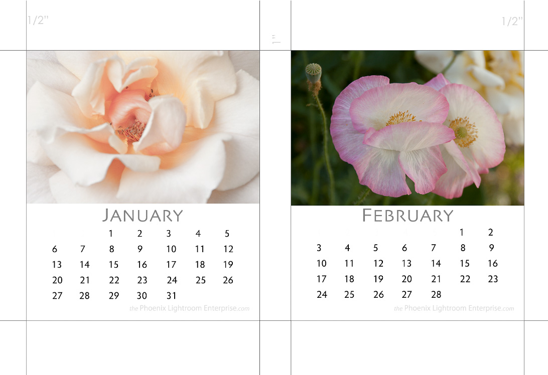 january and february  for 2013 cd jewel case calendars by michael maersch