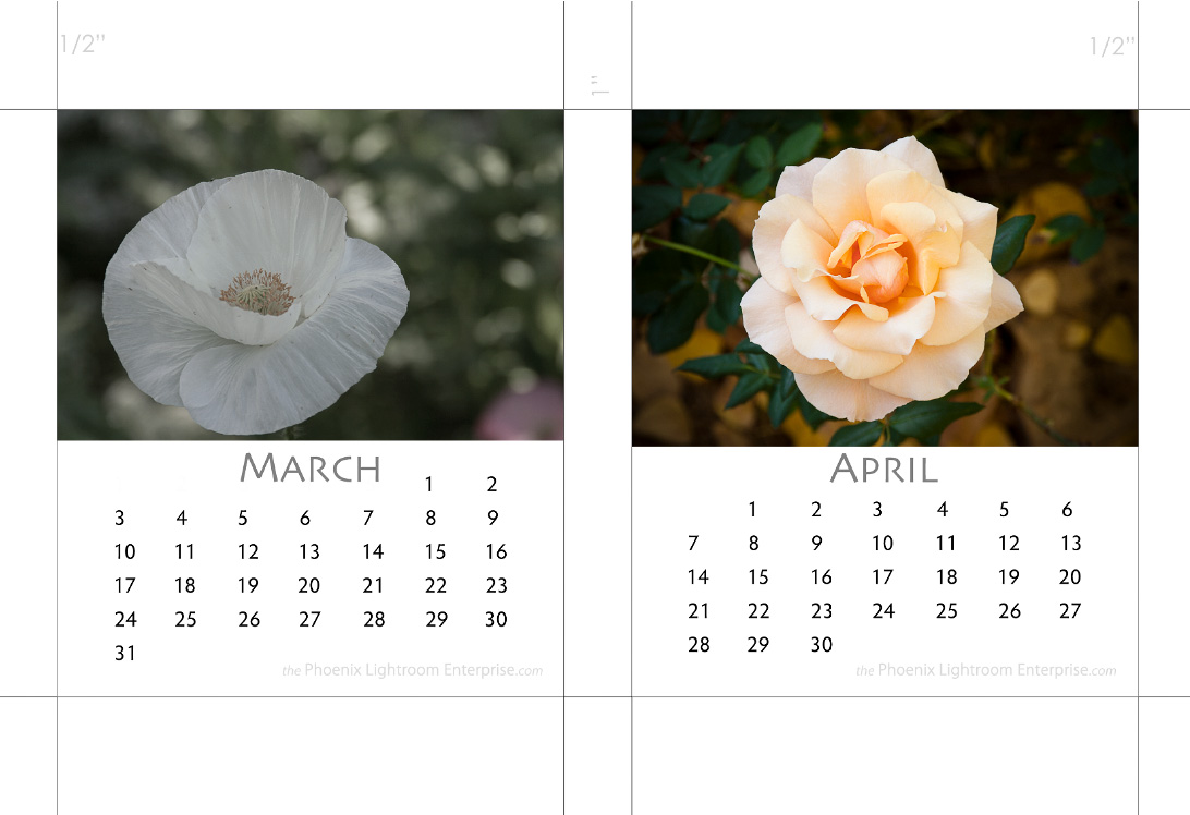 march and april  for 2013 cd jewel case calendars by michael maersch