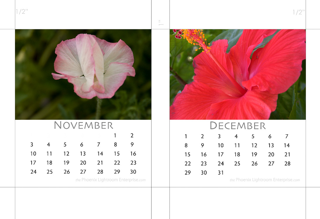 november and december  for 2013 cd jewel case calendars by michael maersch