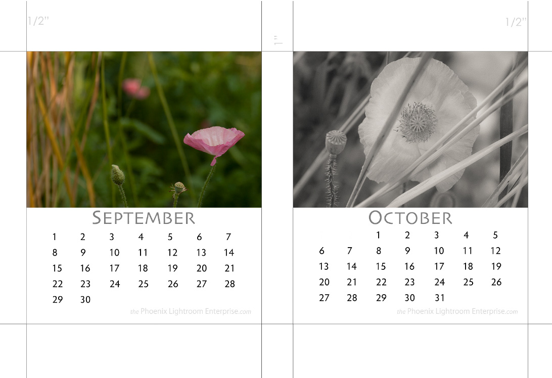 september and october  for 2013 cd jewel case calendars by michael maersch