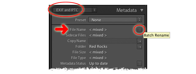 the first illustration for batch renaming files