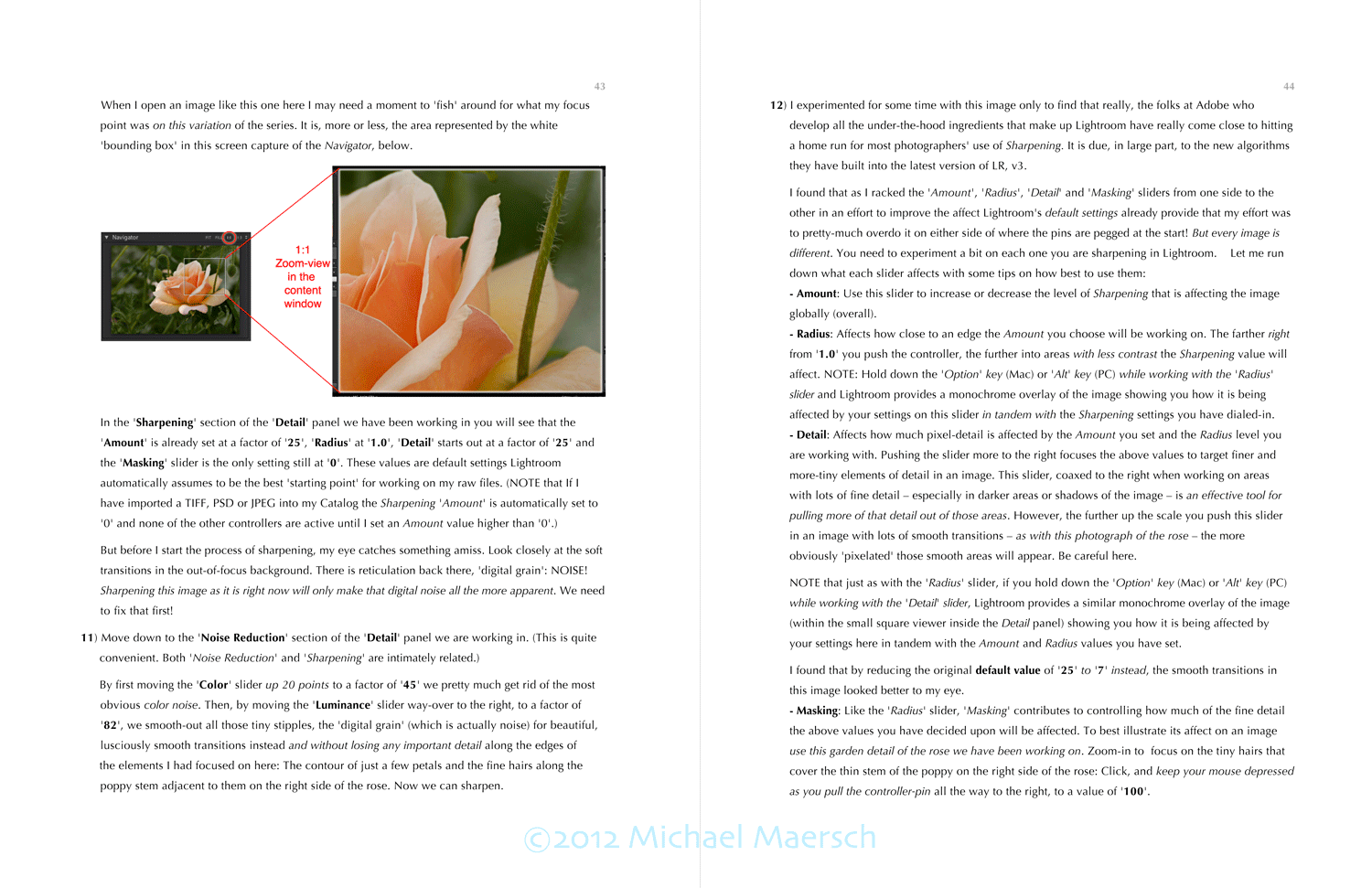 pages forty three and forty four